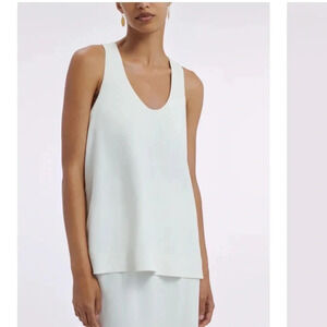 CO Collections white scoop tank